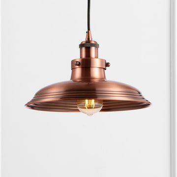 Bedford 11" Adjustable Iron Industrial Rustic LED Pendant - JONATHAN Y